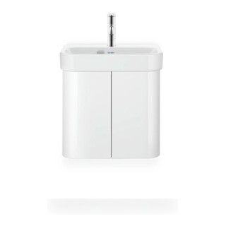 Duravit Meuble sous-lavabo Happy D.2 Plus 47,5x35x41,5 cm, 2 portes, blanc mat soyeux