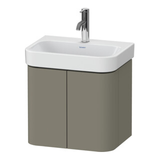 Duravit Meuble sous-lavabo Happy D.2 Plus 47,5x35x41,5 cm, 2 portes, gris pierre mat