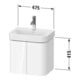 Duravit Meuble sous-lavabo Happy D.2 Plus 47,5x35x41,5 cm, 2 portes, gris pierre mat-3