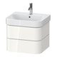 Duravit Meuble sous-lavabo Happy D.2 Plus 57,5x49 cm, blanc brillant, 2 tiroirs-1