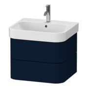 Duravit Meuble sous lavabo Happy D.2 Plus 57,5x49 cm, bleu mat, 2 tiroirs