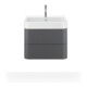 Duravit Meuble sous lavabo Happy D.2 Plus 57,5x49 cm, graphite mat, 2 tiroirs-1