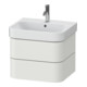 Duravit Meuble sous-lavabo Happy D.2 Plus 57,5x49 cm, Nord blanc mat, 2 tiroirs-1