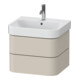 Duravit Meuble sous-lavabo Happy D.2 Plus 57,5x49 cm, Tau supermat, 2 tiroirs-1