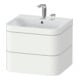 Duravit Meuble sous-lavabo Happy D.2 Plus 57,5x49cm, 2 portes, blanc mat, 2 tiroirs-1