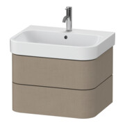 Duravit Meuble sous lavabo Happy D.2 Plus 62,5x49 cm, lin, 2 tiroirs-1