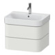 Duravit Meuble sous lavabo Happy D.2 Plus 62,5x49 cm, Nord blanc mat, 2 tiroirs-1