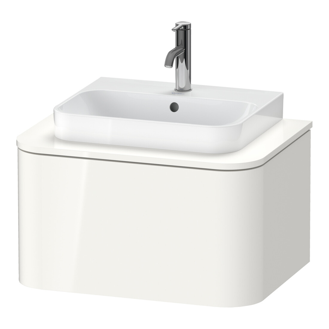 Duravit Meuble sous-lavabo Happy D.2 Plus 65x48 cm, 1 tiroir, blanc super mat