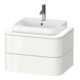 Duravit Meuble sous lavabo Happy D.2 Plus 65x48 cm, 2 tiroirs, blanc brillant-1