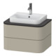 Duravit Meuble sous lavabo Happy D.2 Plus 65x48 cm, 2 tiroirs, taupe mat-1