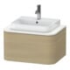 Duravit Meuble sous-lavabo Happy D.2 Plus 65x48 cm, chêne méditerranéen, 1 tiroir, f Kons-1