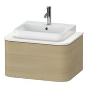 Duravit Meuble sous-lavabo Happy D.2 Plus 65x48 cm, chêne méditerranéen, 1 tiroir, f Kons