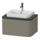 Duravit Meuble sous-lavabo Happy D.2 Plus 65x48 cm, f K, 1 tiroir, gris pierre mat-1