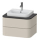 Duravit Meuble sous-lavabo Happy D.2 Plus 65x48 cm, f Kons, 2 tiroirs, taupe mat-1