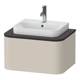 Duravit Meuble sous-lavabo Happy D.2 Plus 65x48cm, 1 tiroir, Tau supermat