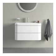 Duravit Meuble sous-lavabo Happy D.2 Plus 77,5x49 cm, 1 HL, blanc brillant, 2 tiroirs-5