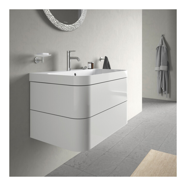 Duravit Meuble sous-lavabo Happy D.2 Plus 77,5x49 cm, 1 HL, blanc brillant, 2 tiroirs