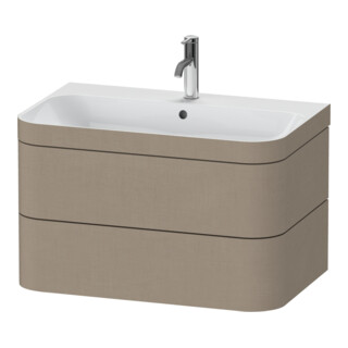 Duravit Meuble sous-lavabo Happy D.2 Plus 77,5x49 cm, 1 HL, lin, 2 tiroirs