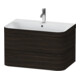 Duravit Meuble sous-lavabo Happy D.2 Plus 77,5x49 cm, 1 HL, noyer, 2 tiroirs