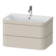 Duravit Meuble sous-lavabo Happy D.2 Plus 77,5x49 cm, 1 porte, taupe mat, 2 tiroirs
