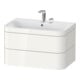 Duravit Meuble sous lavabo Happy D.2 Plus 77,5x49 cm, 2 HL, blanc brillant, 2 tiroirs-1