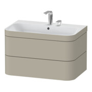 Duravit Meuble sous-lavabo Happy D.2 Plus 77,5x49 cm, 2 portes, Tau satiné, 2 tiroirs-1