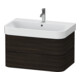 Duravit Meuble sous lavabo Happy D.2 Plus 77,5x49 cm, noyer, 2 tiroirs-1