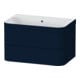 Duravit Meuble sous-lavabo Happy D.2 Plus 77,5x49 cm, sans trop-plein, bleu mat, 2 tiroirs