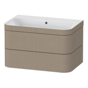 Duravit Meuble sous-lavabo Happy D.2 Plus 77,5x49 cm, sans trop-plein, lin, 2 tiroirs-1