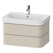 Duravit Meuble sous-lavabo Happy D.2 Plus 77,5x49 cm, Tau super mat, 2 tiroirs-1