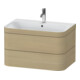 Duravit Meuble sous-lavabo Happy D.2 Plus 77,5x49cm, 1 HL, œuf médit., 2 tiroirs-1