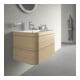 Duravit Meuble sous-lavabo Happy D.2 Plus 77,5x49cm, 1 HL, œuf médit., 2 tiroirs-2