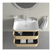 Duravit Meuble sous-lavabo Happy D.2 Plus 77,5x49cm, 1 HL, œuf médit., 2 tiroirs-4