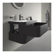 Duravit Meuble sous-lavabo Happy D.2 Plus 77,5x49cm, 1 porte, graph mat, 2 tiroirs-2