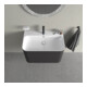 Duravit Meuble sous-lavabo Happy D.2 Plus 77,5x49cm, 1 porte, graph mat, 2 tiroirs