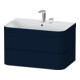 Duravit Meuble sous-lavabo Happy D.2 Plus 77,5x49cm, 2 HL, bleu mat, 2 tiroirs