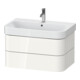 Duravit Meuble sous lavabo Happy D.2 Plus 77,5x49cm, blanc brillant, 2 tiroirs-1