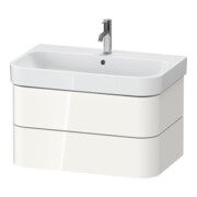 Duravit Meuble sous lavabo Happy D.2 Plus 77,5x49cm, blanc brillant, 2 tiroirs