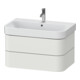 Duravit Meuble sous lavabo Happy D.2 Plus 77,5x49cm, Nord blanc mat, 2 tiroirs-1