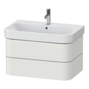 Duravit Meuble sous lavabo Happy D.2 Plus 77,5x49cm, Nord blanc mat, 2 tiroirs