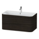 Duravit Meuble sous-lavabo Happy D.2 Plus 97,5x49 cm, 1 HL, noyer, 2 tiroirs