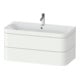 Duravit Meuble sous-lavabo Happy D.2 Plus 97,5x49 cm, 1 porte, blanc mat, 2 tiroirs-1