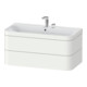 Duravit Meuble sous-lavabo Happy D.2 Plus 97,5x49 cm, 2 portes, blanc mat, 2 tiroirs-1