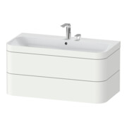 Duravit Meuble sous-lavabo Happy D.2 Plus 97,5x49 cm, 2 portes, blanc mat, 2 tiroirs