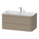 Duravit Meuble sous lavabo Happy D.2 Plus 97,5x49 cm, 2 portes, lin, 2 tiroirs