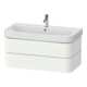 Duravit Meuble sous lavabo Happy D.2 Plus 97,5x49 cm, blanc mat soyeux, 2 tiroirs-1