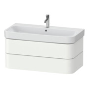 Duravit Meuble sous lavabo Happy D.2 Plus 97,5x49 cm, blanc super mat, 2 tiroirs