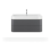 Duravit Meuble sous lavabo Happy D.2 Plus 97,5x49 cm, graphite mat, 2 tiroirs