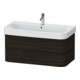 Duravit Meuble sous-lavabo Happy D.2 Plus 97,5x49 cm, noyer, 2 tiroirs-1