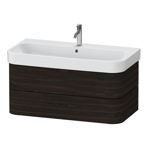 Duravit Meuble sous-lavabo Happy D.2 Plus 97,5x49 cm, noyer, 2 tiroirs